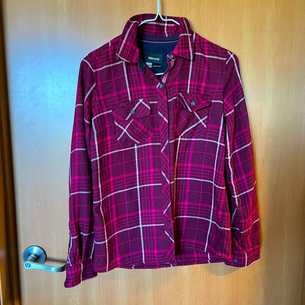 3/$25 - Marmot Pink Flannel - XS